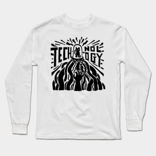 Mindful Solutionism - Illustrated Lyrics - Aesop Rock Long Sleeve T-Shirt